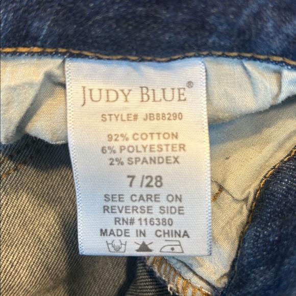 Judy Blue Slim Bootcut Fit High Rise Jeans JB88290 Size 7/28 - Picture 8 of 9